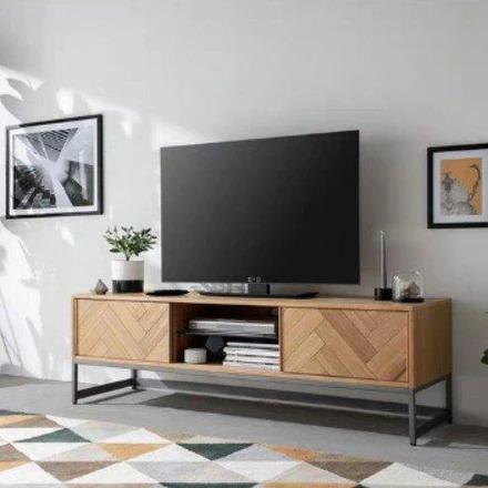Herringbone entertainment unit hotsell
