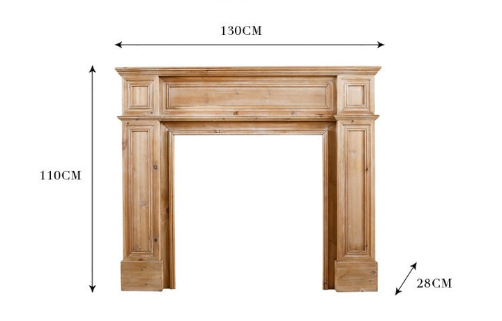 Solid wood Retro Fireplace Decorative Cabinet