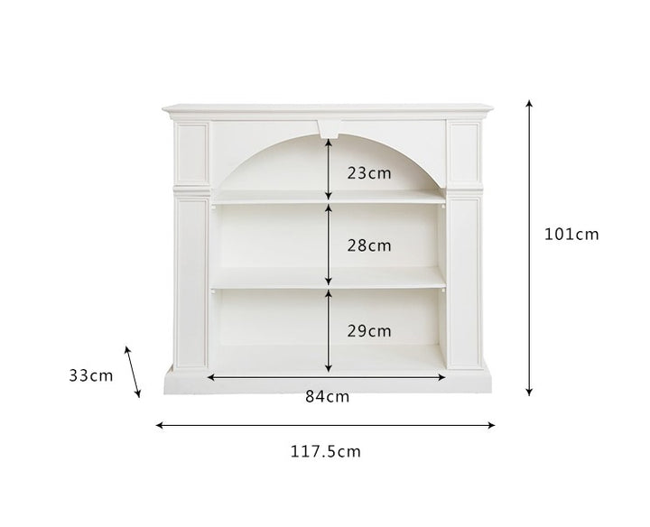 White French Fireplace Decorative Cabinet Wooden Living room TV Cabinet Porch Side Cabinet Storage Cabinet