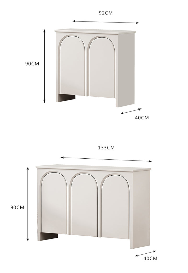 Nordic Style French Side Cabinet Modern Simple Arch Porch Cabinet Storage Cabinet Bucket Cabinet