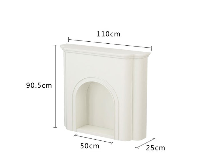 French Style Fireplace Decorative Cabinet arched porch cabinet with light