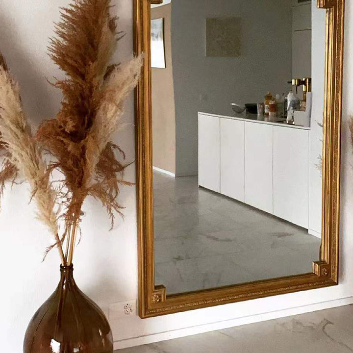Vintage Carved Mirror Full Length Mirror Wall Hanging Mirror
