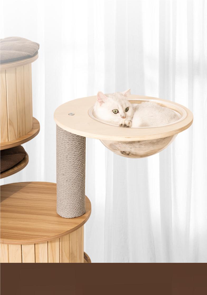 Cat Scratching frame space capsule Cat climbing rack with nest