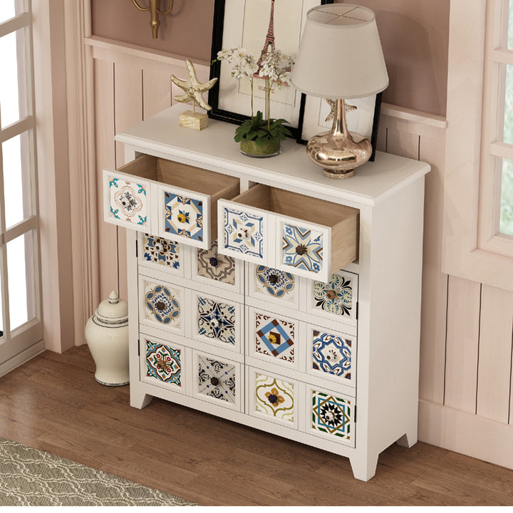 Country European Style Shoe Cabinet Storage drawer Side cabinet