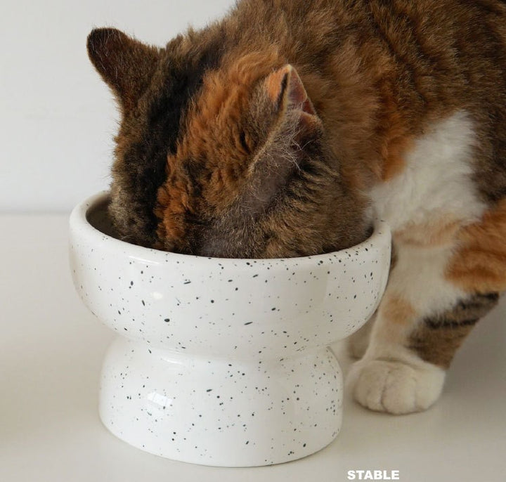 Pet Cutlery Ceramic Bowl Cat Dog Food Bowl Water Bowl Cutlery