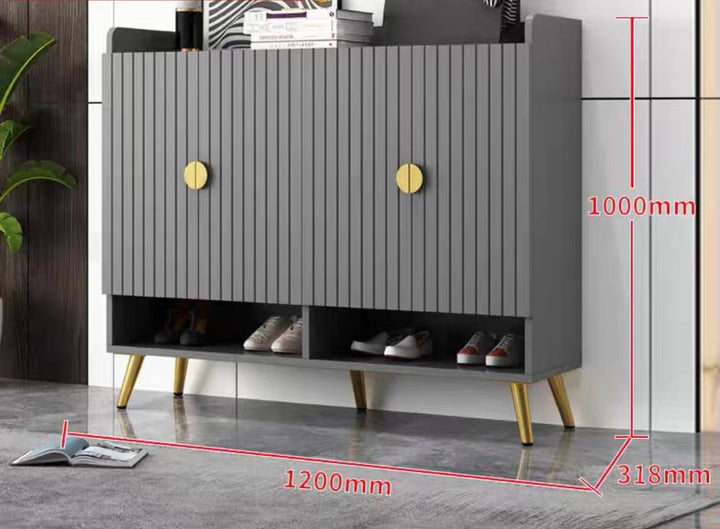 Modern Shoe Cabinet and Bench for Entryway