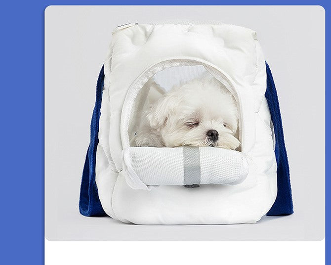 Pet Bag Portable Shoulder Bag Handbag Fashion blue and white colour Dog/Cat bag