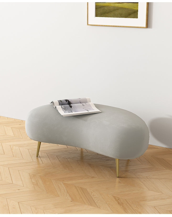 Modern Boucle Ottoman