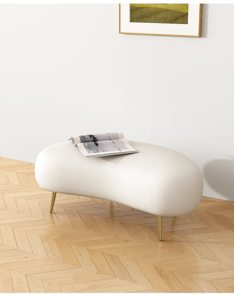 Modern Boucle Ottoman