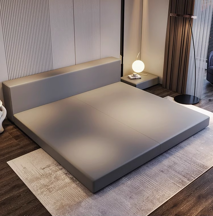 Modern Leathaire Platform Bedframe