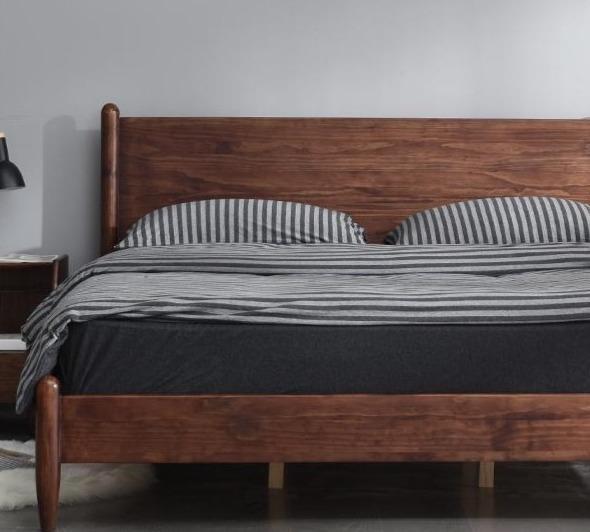 American Bed Frame  Walnut King Queen 150  180 cm  Solid Wood