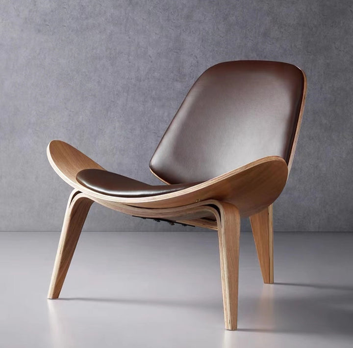 HARLEY Designer Wood Clad Armchair