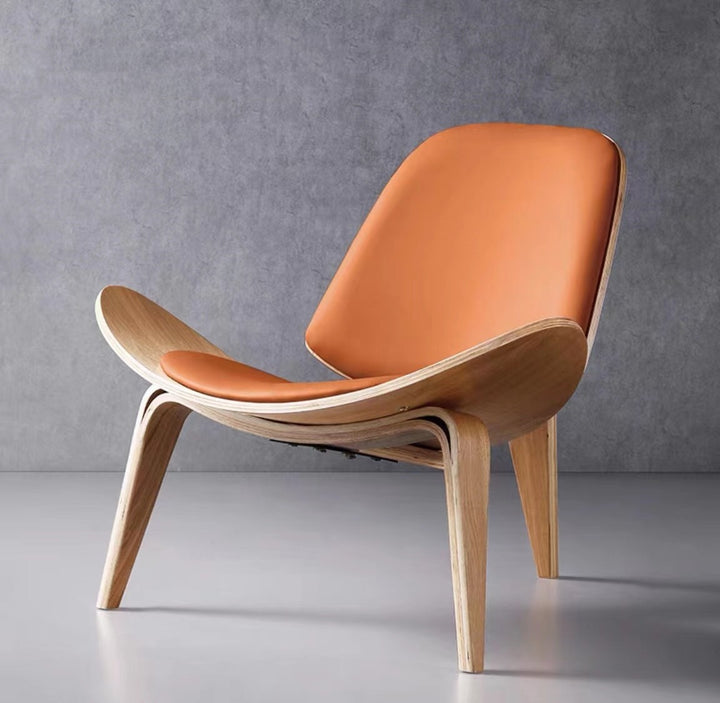 HARLEY Designer Wood Clad Armchair