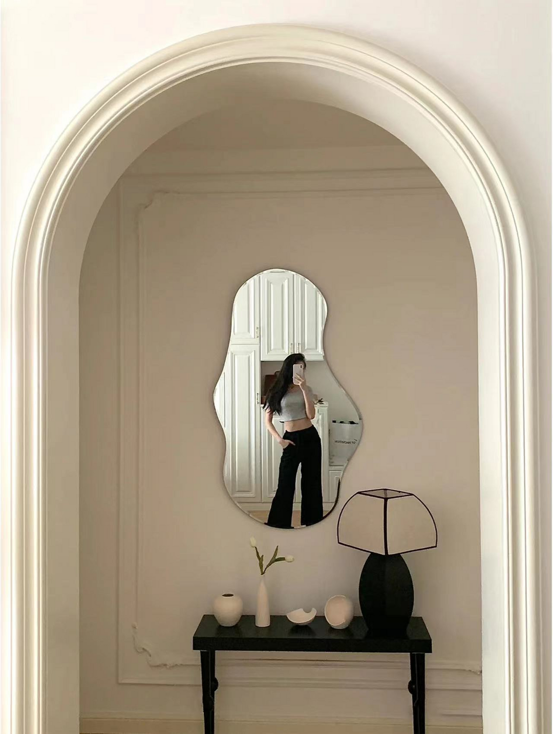 Nordic Irregular Mirror Wall Hanging Mirror