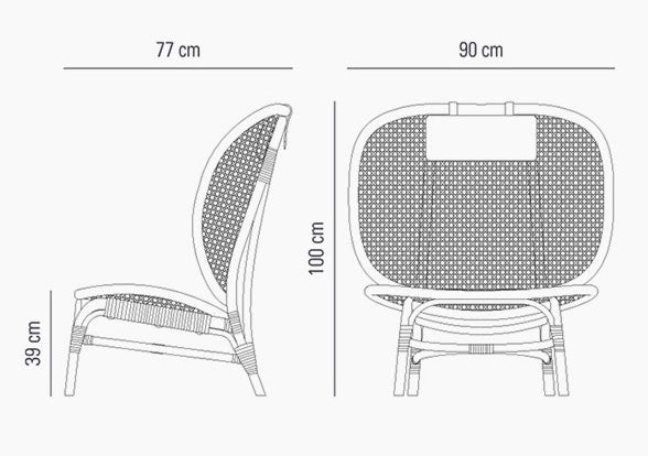 Neo Rattan Side Chair