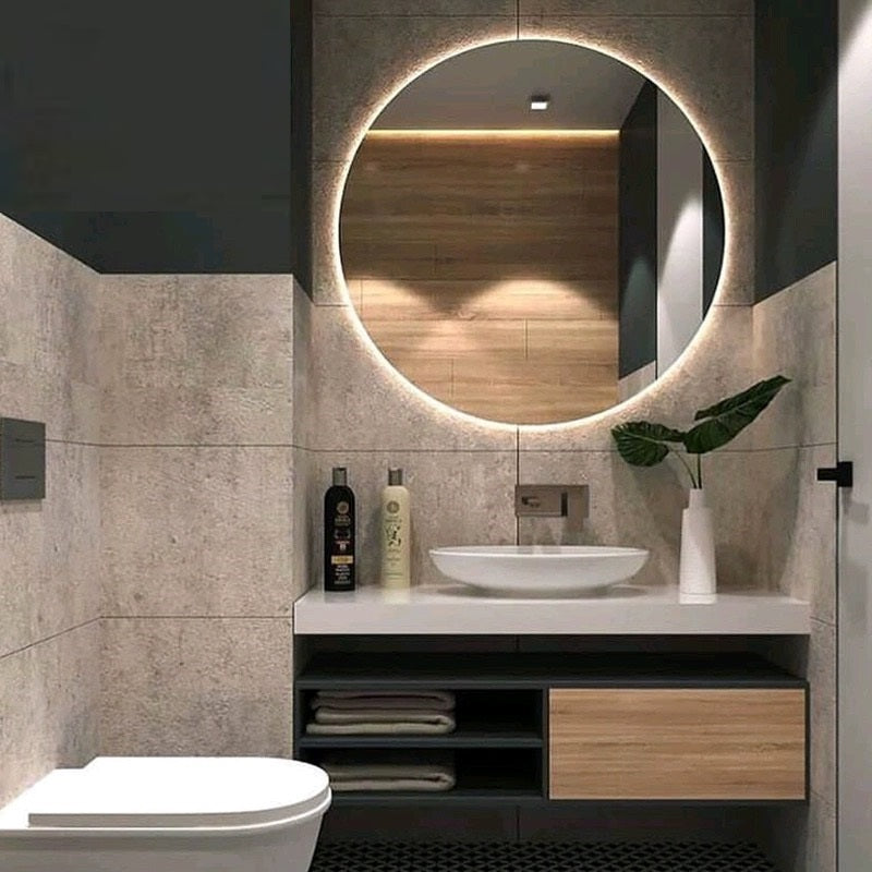 Modern Classic LED Round Wall Mirror