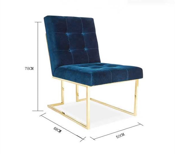 Luxury Gold Accent Armchair