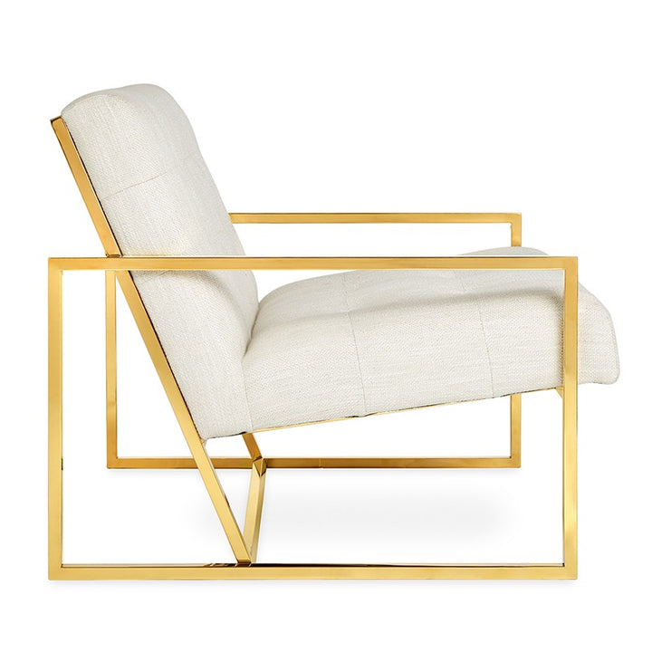 Luxury Gold Accent Armchair