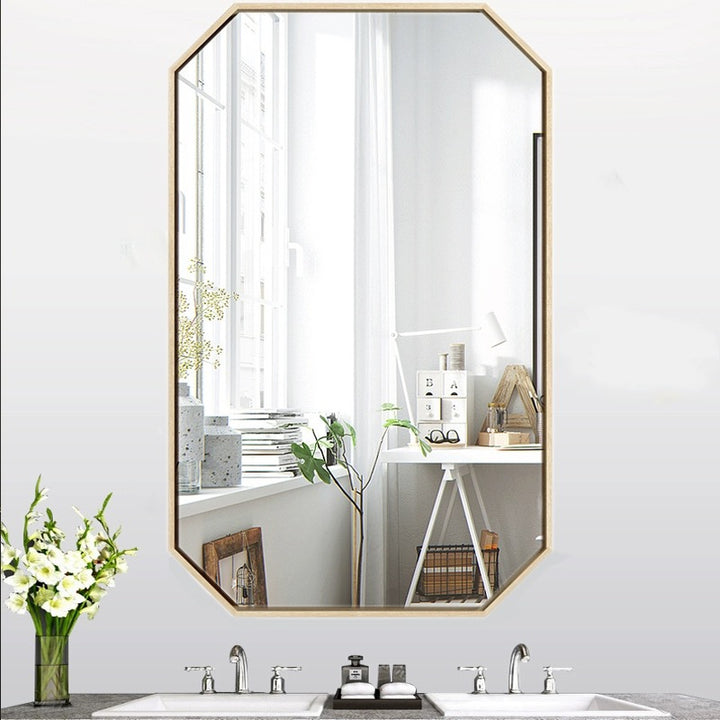 Gold Accented Wall Hanging Mirror