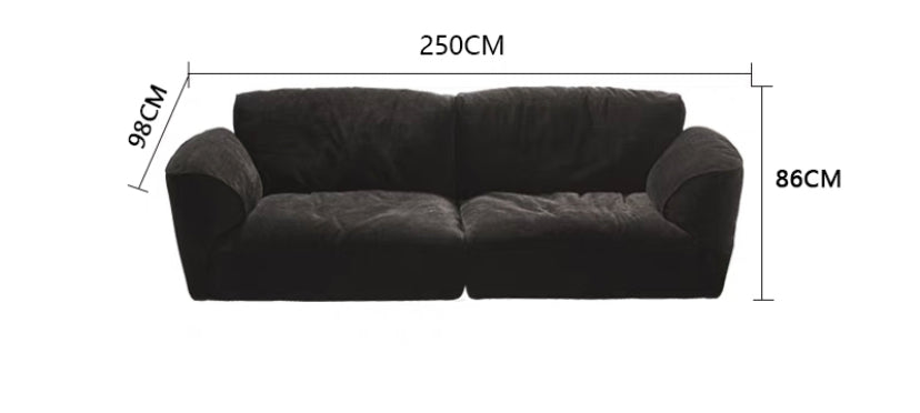 Asher 2 Piece Upholstered Chaise Sectional