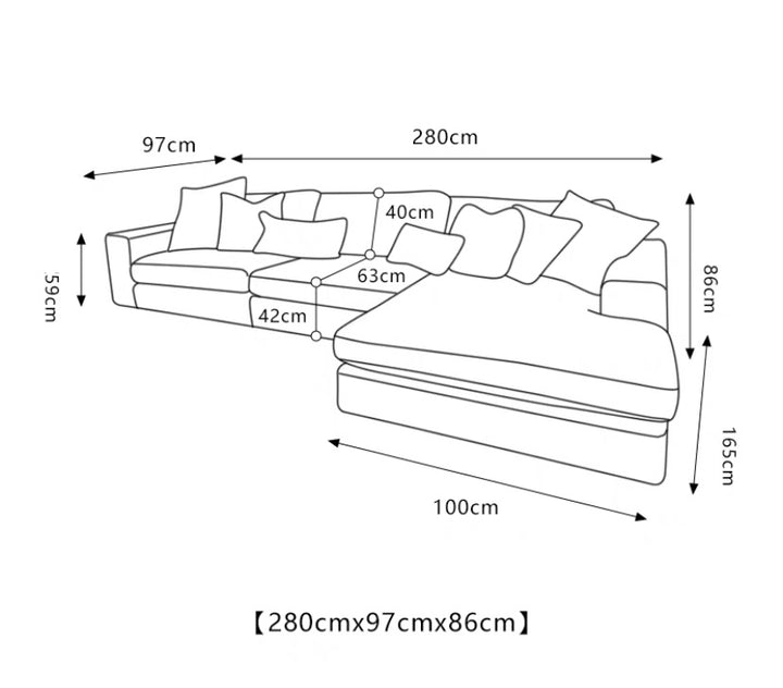 Millersburg 6 Piece Upholstered Sectional Sofa