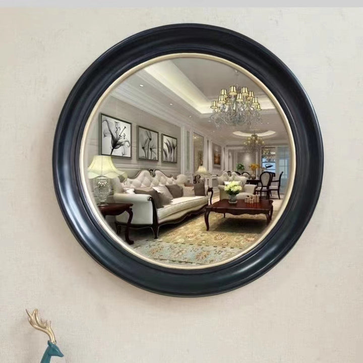 Nordic Vintage Round Wall Hanging Mirror