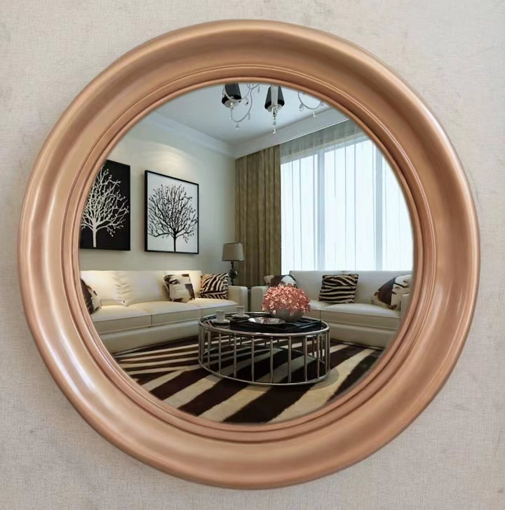 Nordic Vintage Round Wall Hanging Mirror