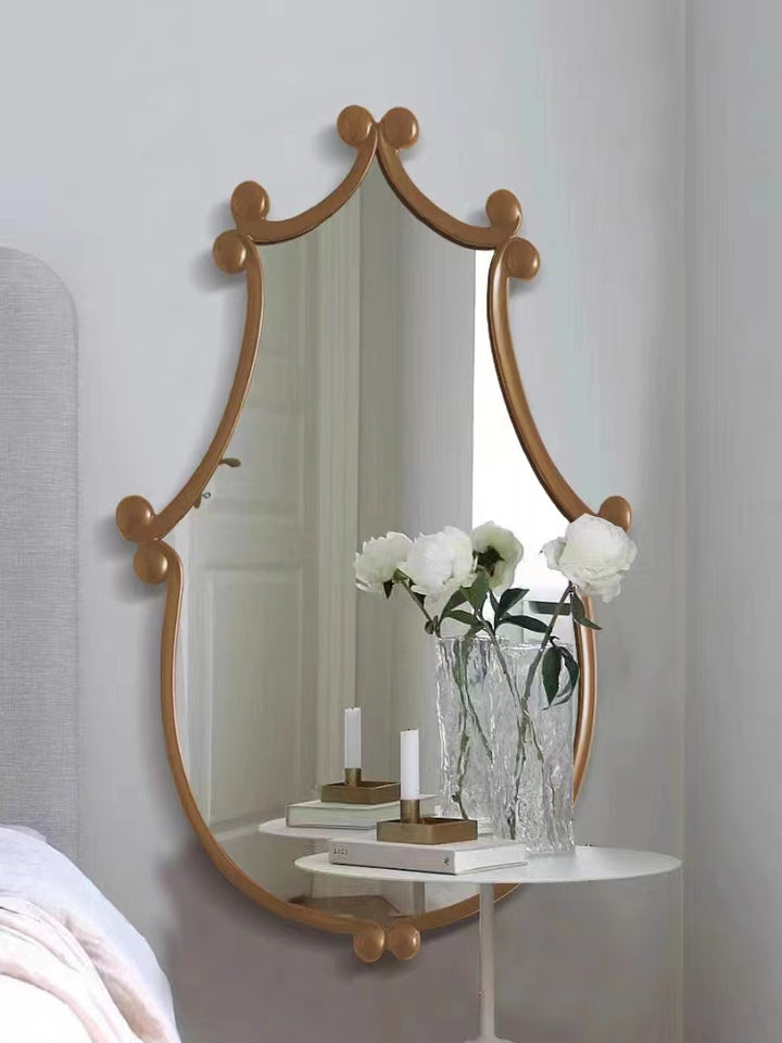 Irregular mirror Retro mirror hanging wall mirror