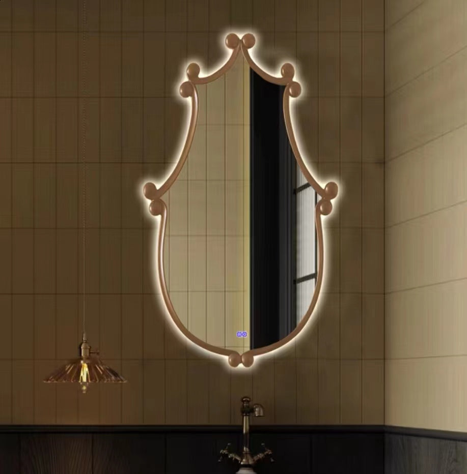 Irregular mirror Retro mirror hanging wall mirror