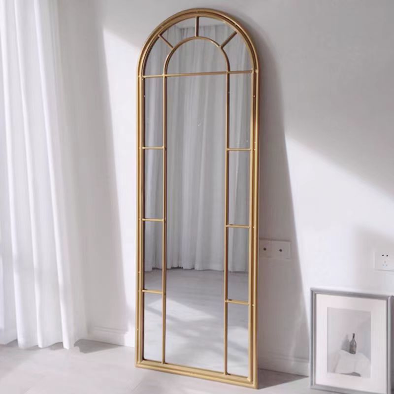 Vintage Arched Window Mirror