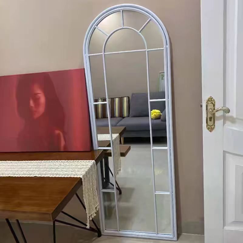 Vintage Arched Window Mirror