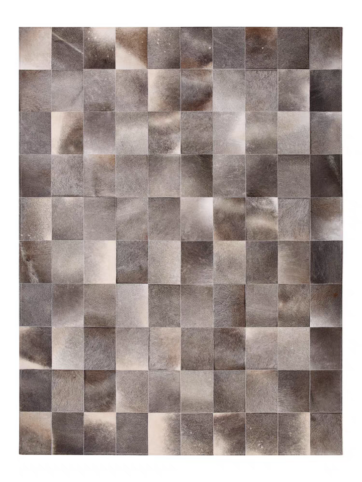 Modern Cowhide Leather Rug