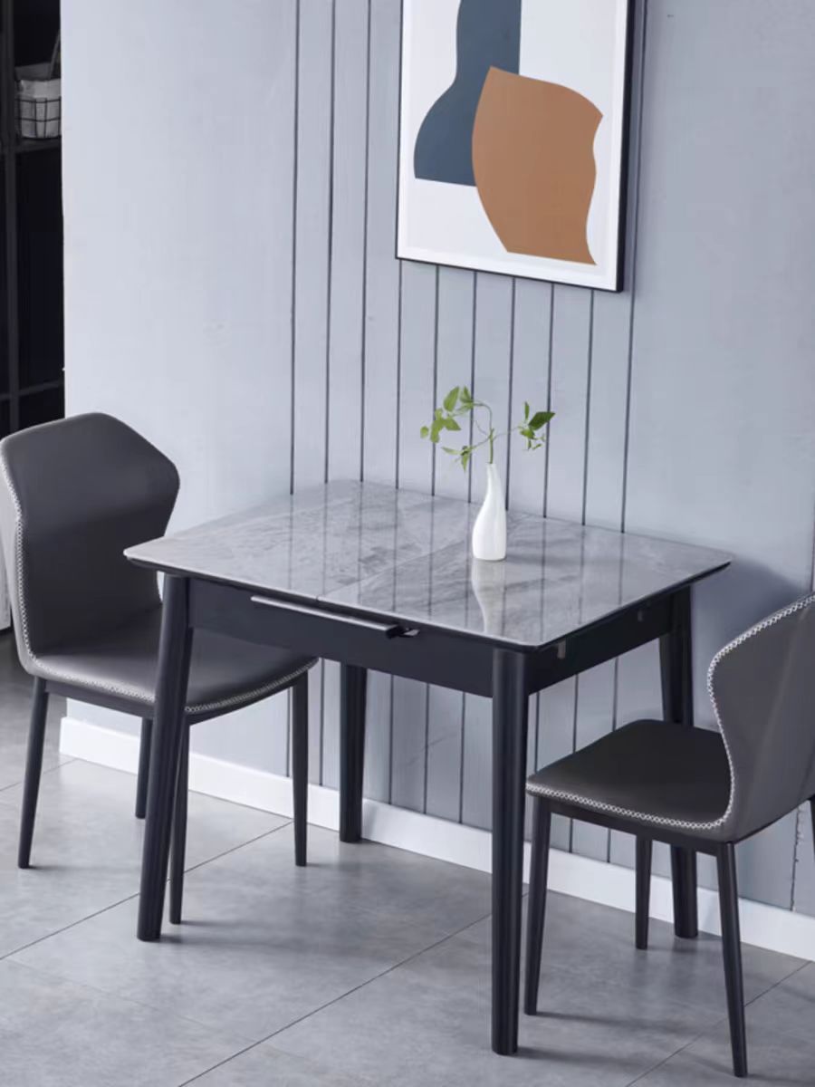 Modern Sintered Stone Extendable Dining Table