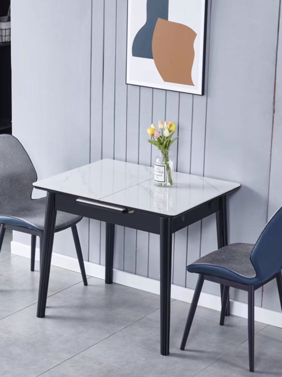 Modern Sintered Stone Extendable Dining Table