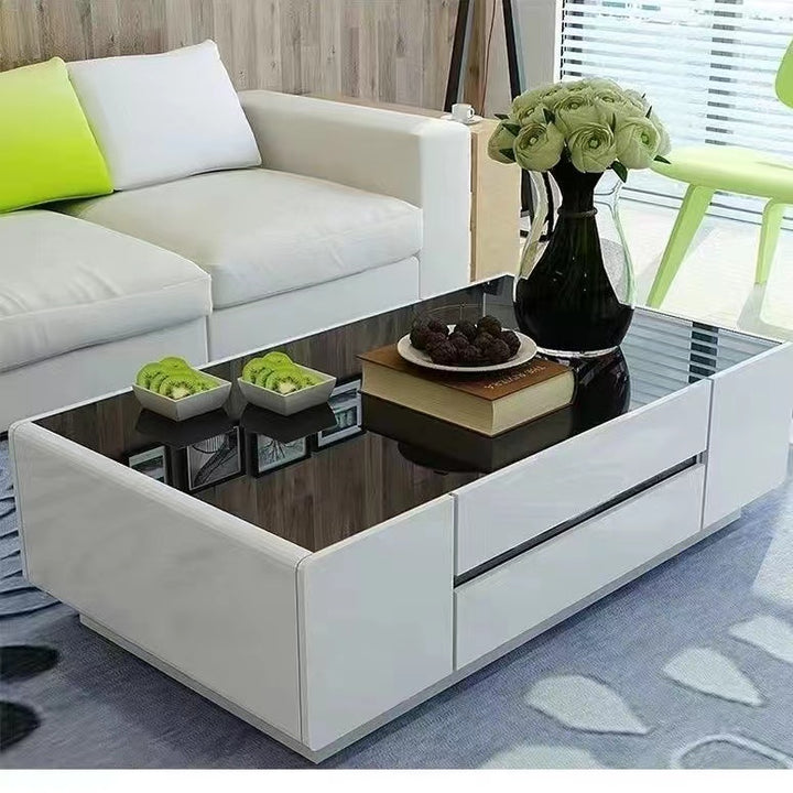 Contemporary Glossy Piano White Coffee Table