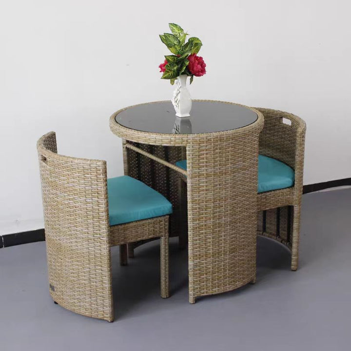 Space Saving Outdoor Furniture Rattan Wicker Set