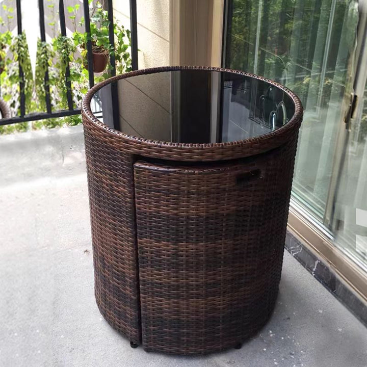 Space Saving Outdoor Furniture Rattan Wicker Set