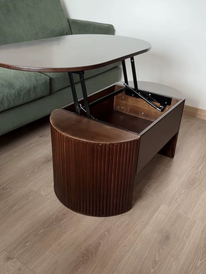 Japandi Solid Wood Coffee Table