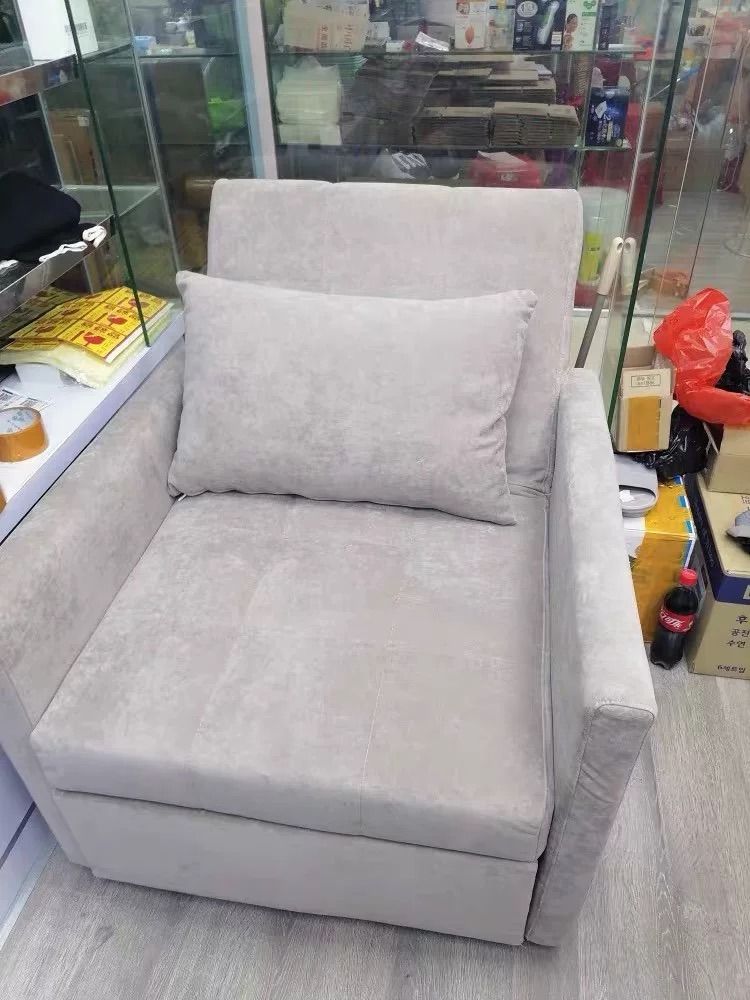 80-150cm Velvet Upholstered Sleeper Sofa