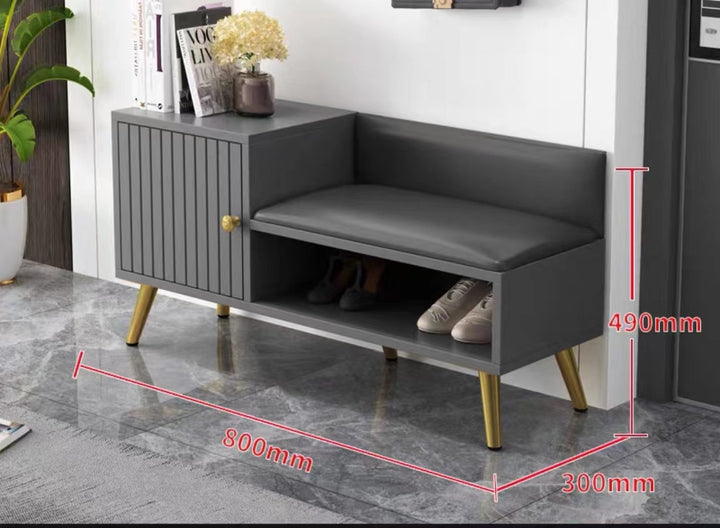 Modern Shoe Cabinet and Bench for Entryway