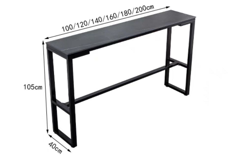 Marble Slate Bar Table & Stool