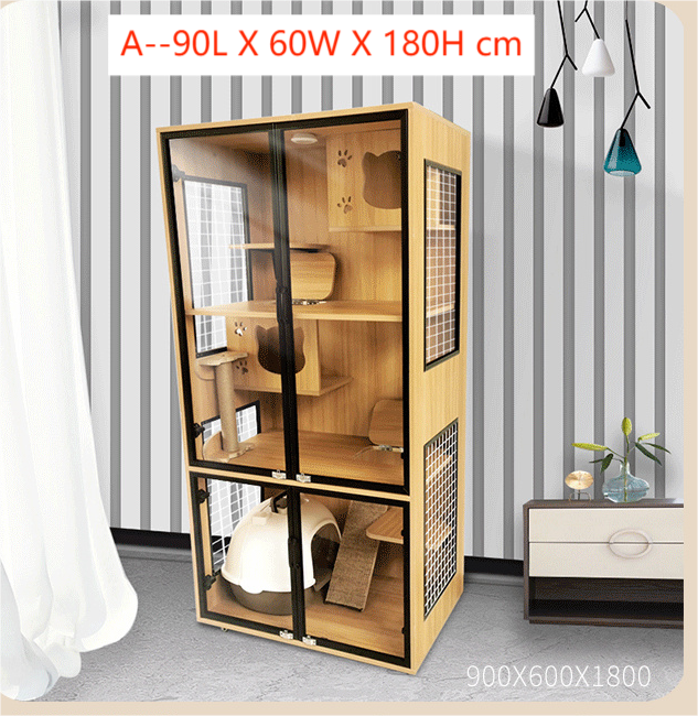 Solid Wood Cat Cage Cat House Cat Cabinet Cat House Custom