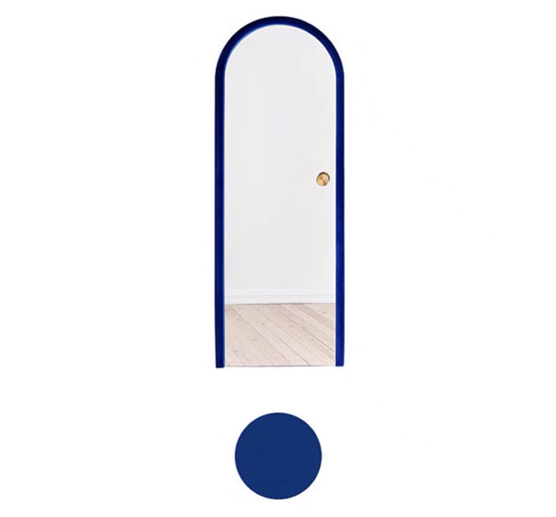 Velvet Arch Wood Mirror