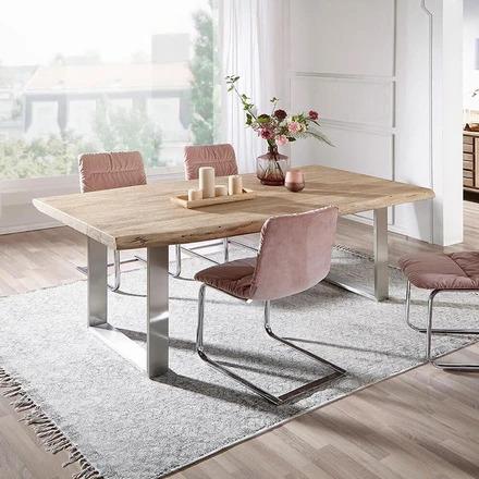 WAREHOUSE SALE AUSTIN Brand New Loft Design Modern Solid Wood Slab Dining Table  1.2 to 2.6 m