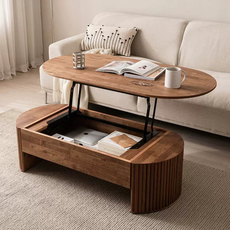 Japandi Solid Wood Coffee Table