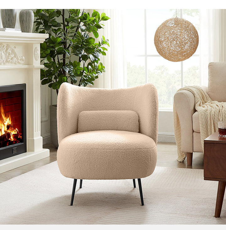 Modern Boucle Armchair