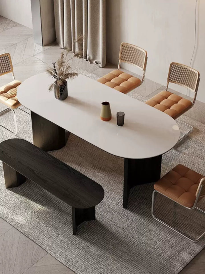 Japandi Sintered Stone Dining Table