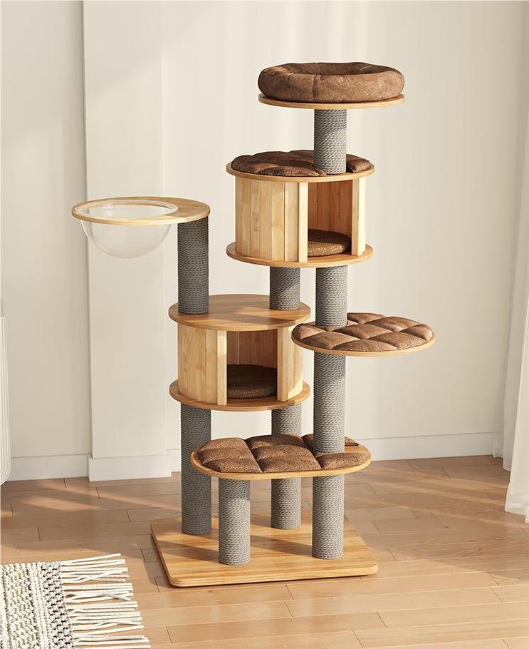 Cat Scratching frame space capsule Cat climbing rack with nest