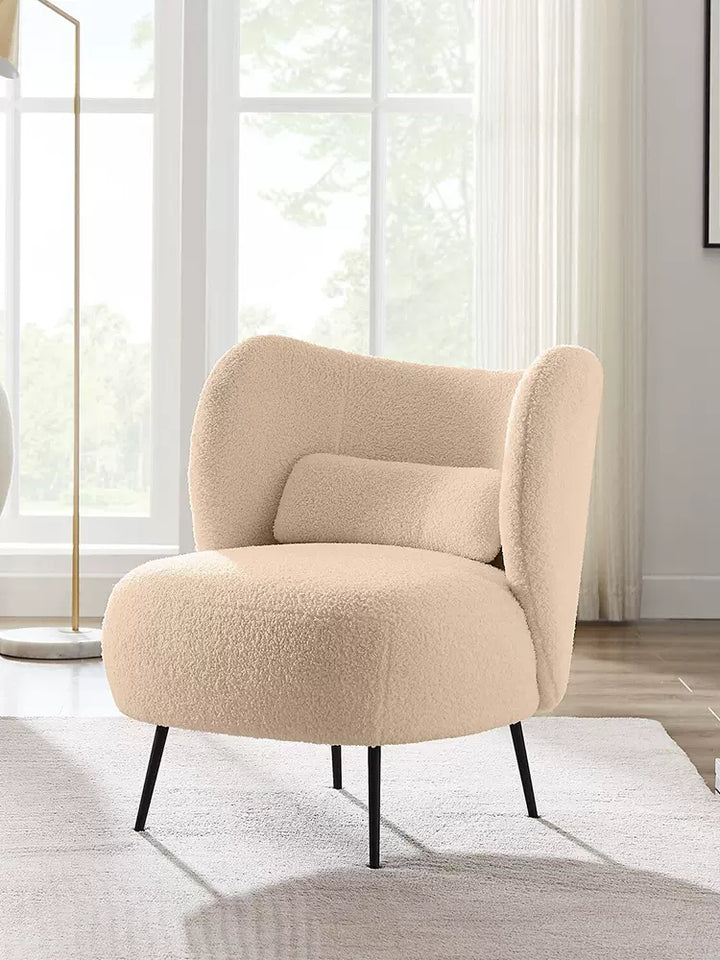 Modern Boucle Armchair