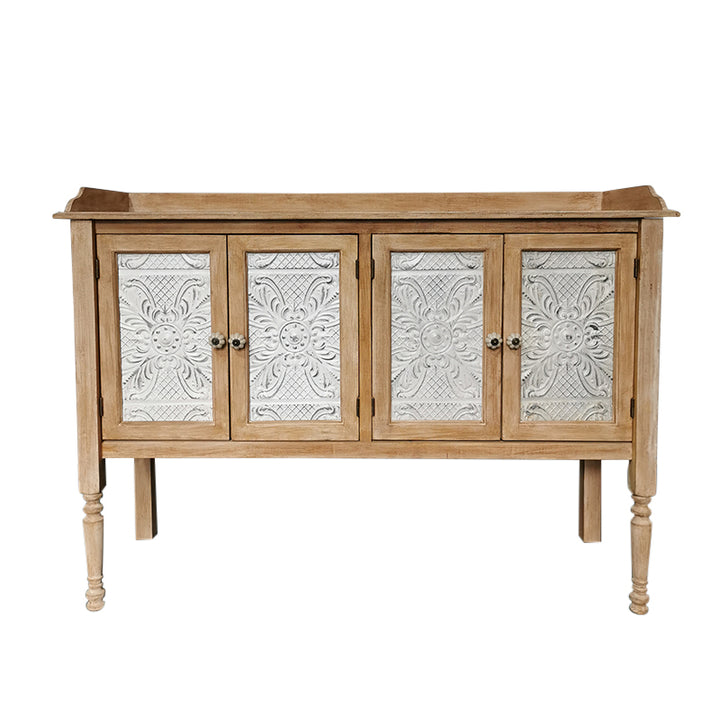Retro Southeast Asia Solid wood iron carving Cabinet Sideboard